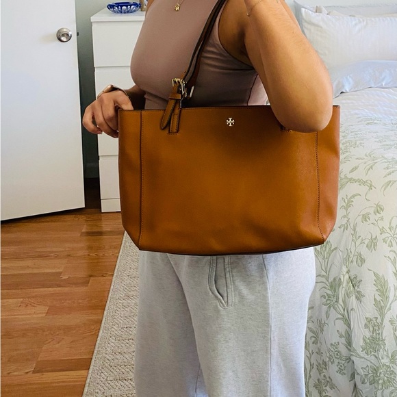 Tory Burch Tan Leather Tote - Picture 2 of 5